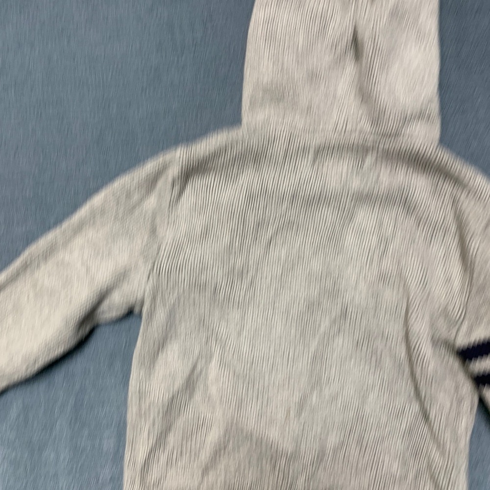 Polo Ralph Lauren Sweater Boys 24M Gray Embroidered Pony Logo Hooded Full Zip - Picture 12 of 14